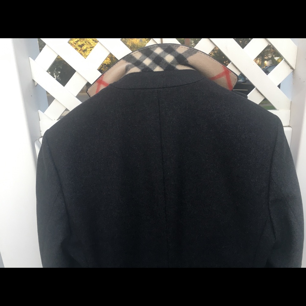 Men’s Burberry tailored Wool Coat Gray size 40 - Picture 8 of 10